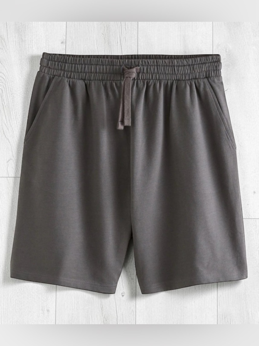 Men's Athletic Drawstring Shorts - Charcoal Gray